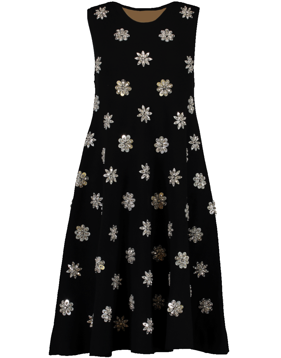 MICHAEL KORS-Embroidered Trapeze Dress-