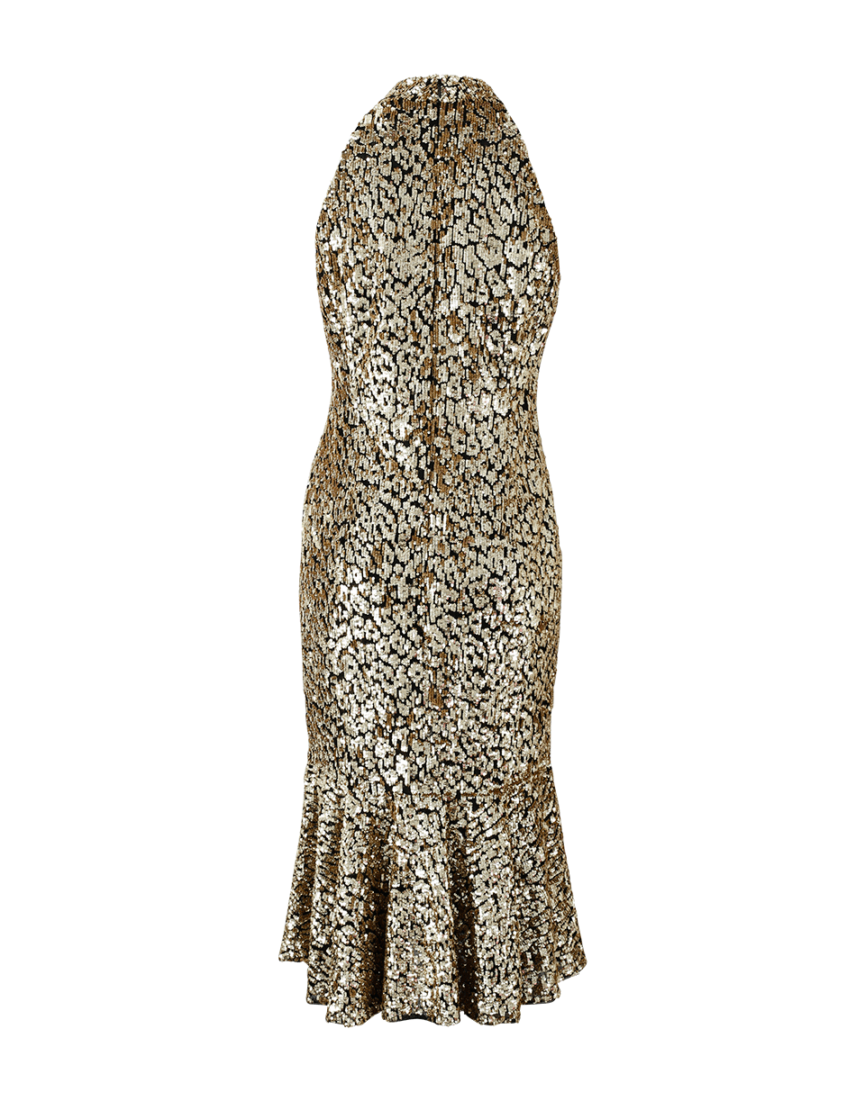 MICHAEL KORS-Leopard Trumpet Dress-