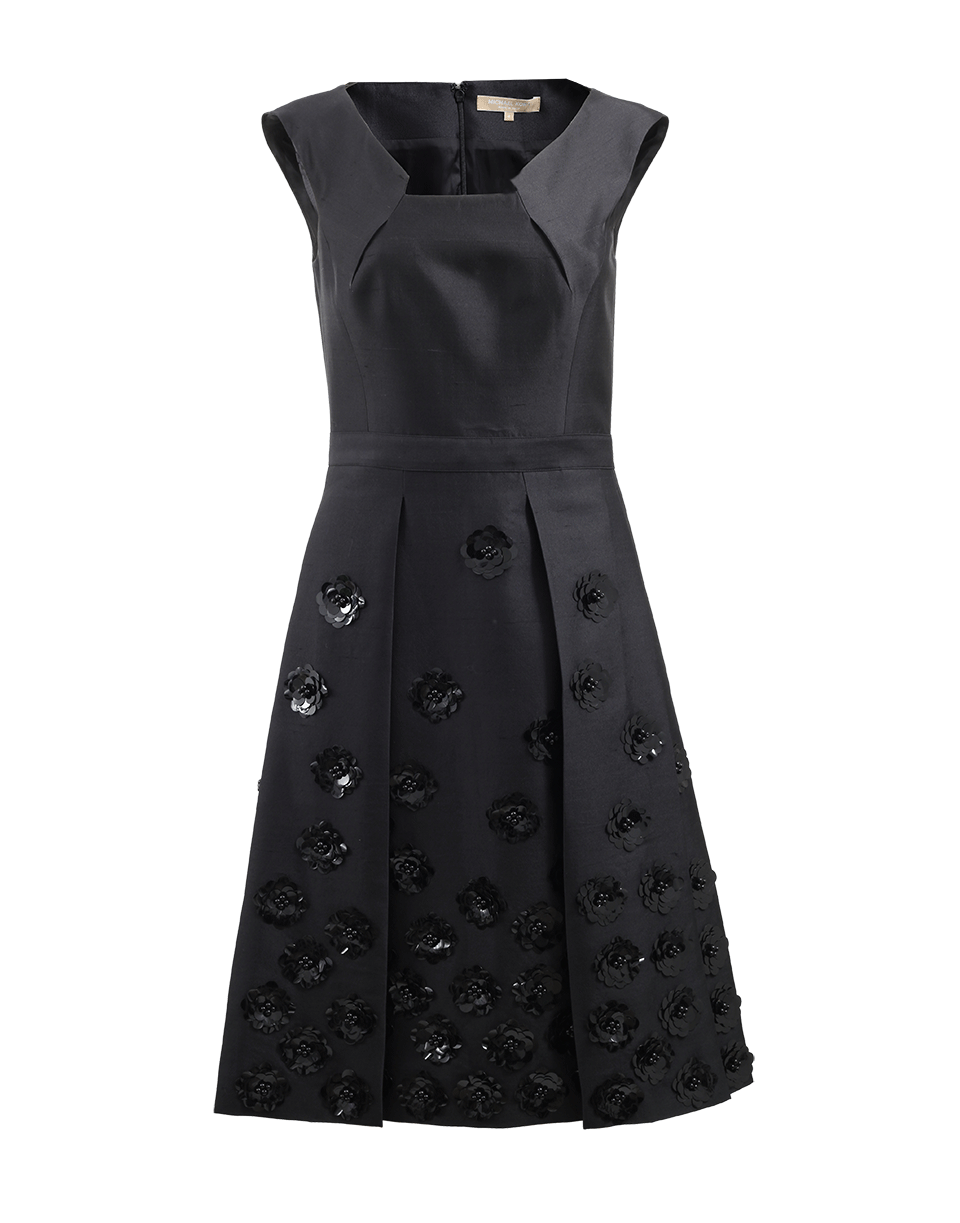 MICHAEL KORS-Embroidered Pleat Dress-