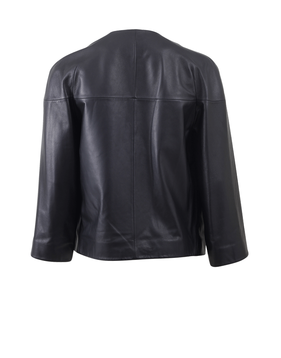 MICHAEL KORS-Plonge Leather Jacket-