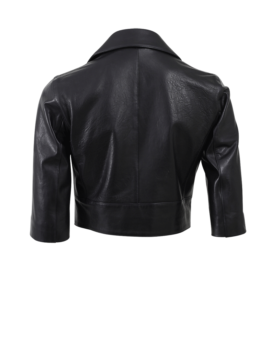 MICHAEL KORS-Crop Moto Jacket-