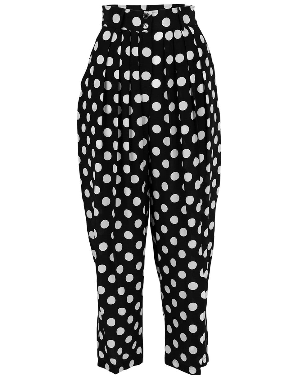 Polka Dot Pleated Trouser CLOTHINGPANTCROPPED MICHAEL KORS   