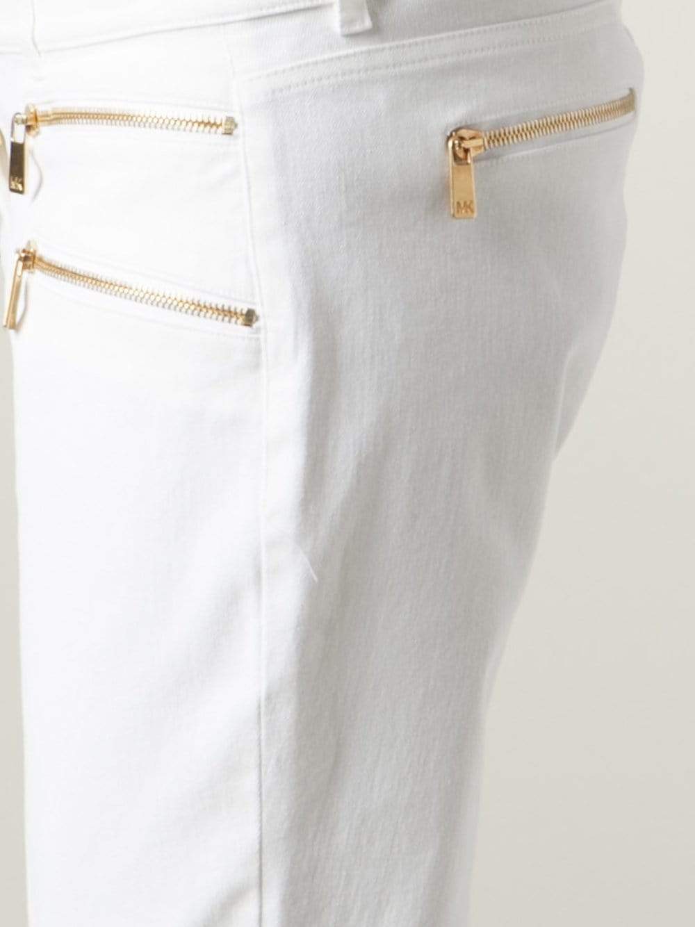 MICHAEL KORS-Skinny Zip Gold Detail Jean-