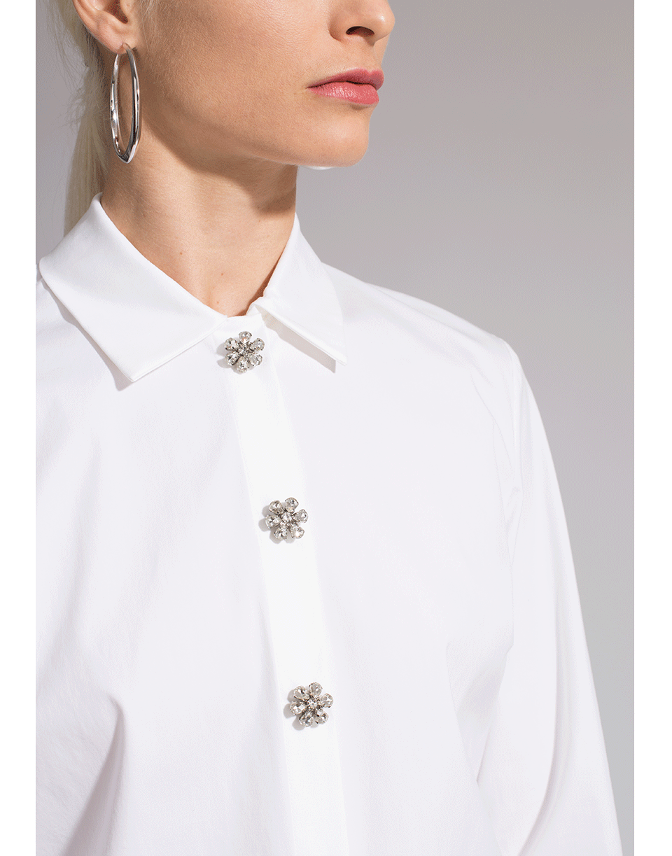 MICHAEL KORS-Jeweled Button Down Shirt-