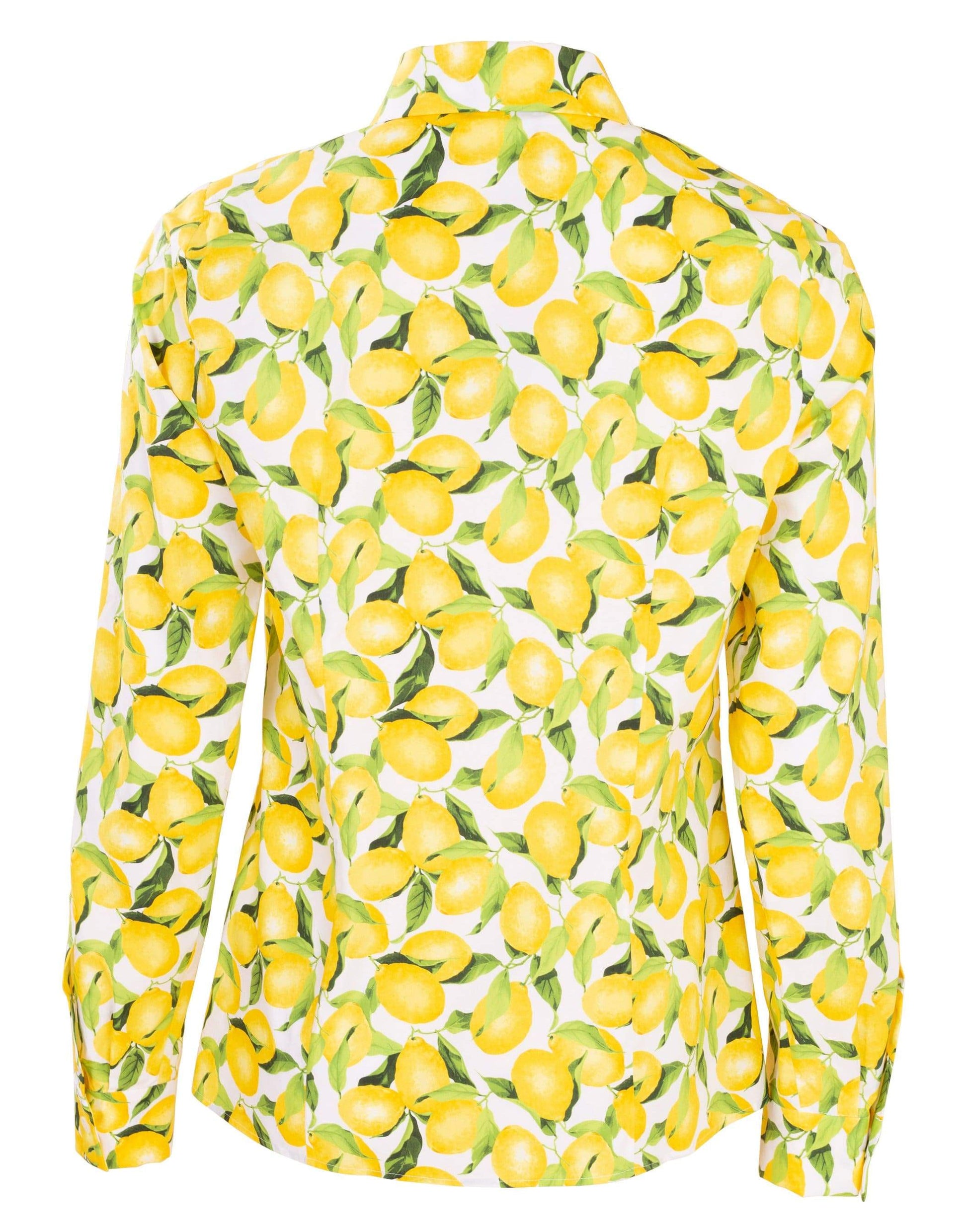 Lemon Print Button Down Blouse CLOTHINGTOPBLOUSE MICHAEL KORS   