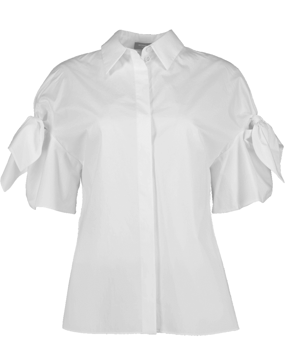 Tie Sleeve Shirt CLOTHINGTOPBLOUSE MICHAEL KORS   