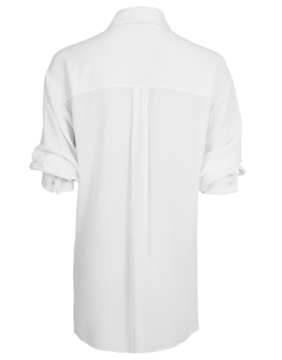 MICHAEL KORS-Tie Front Shirt-WHITE