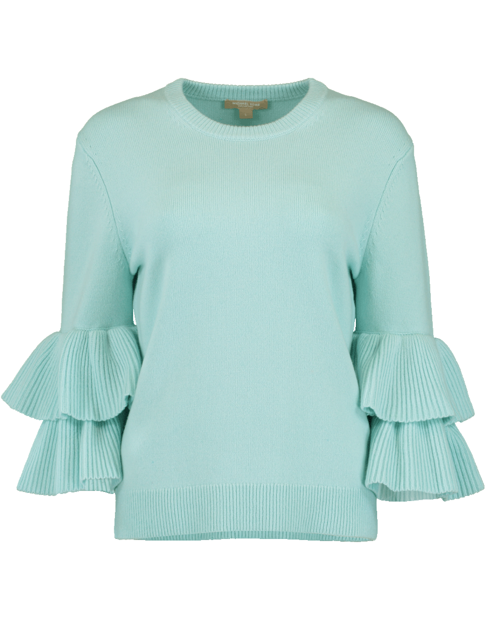 Ruffle Sleeve Pullover CLOTHINGTOPKNITS MICHAEL KORS   