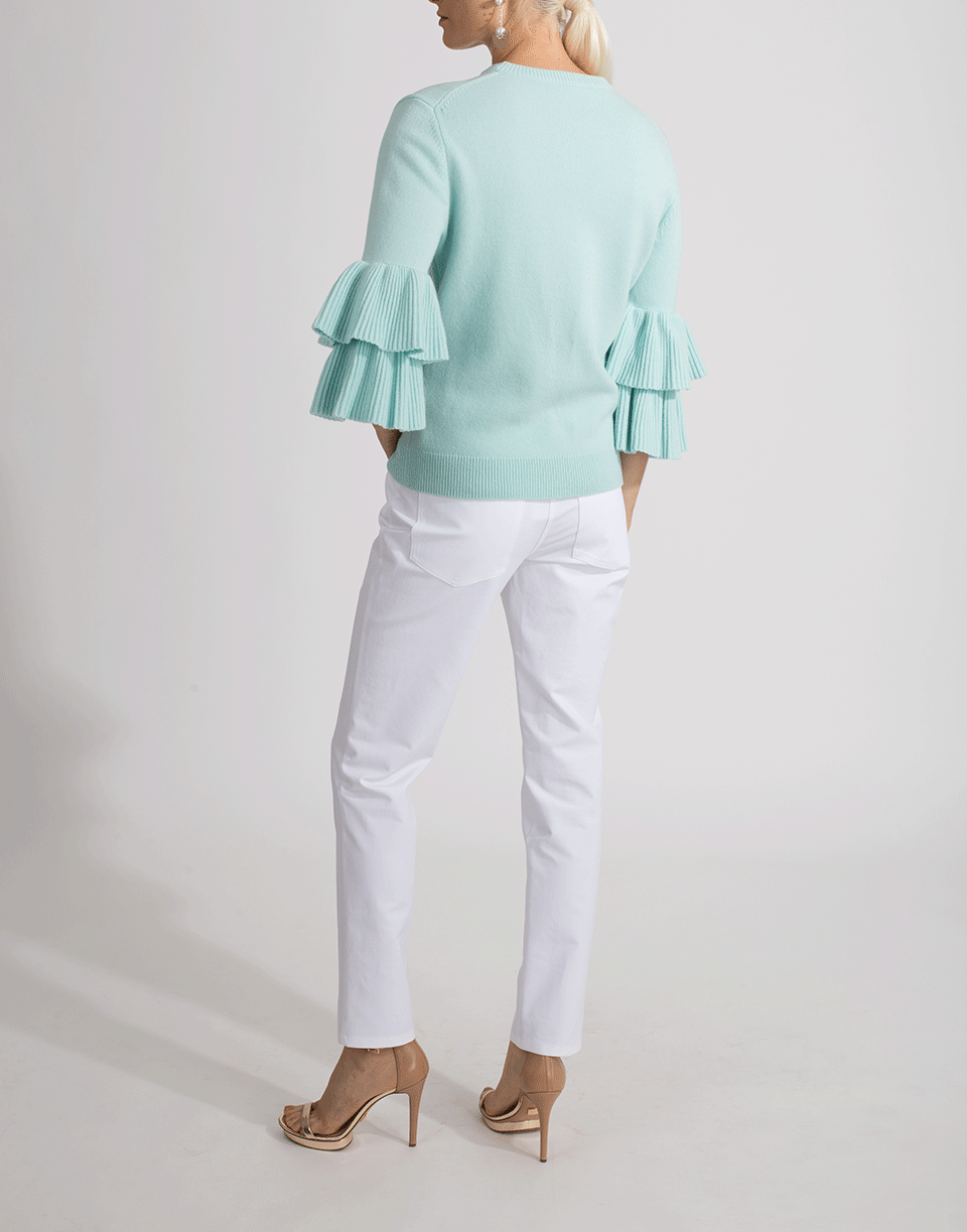 Ruffle Sleeve Pullover CLOTHINGTOPKNITS MICHAEL KORS   