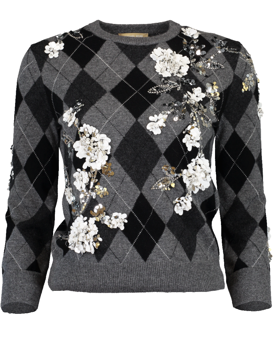 MICHAEL KORS-Argyle Starlet Sweater-