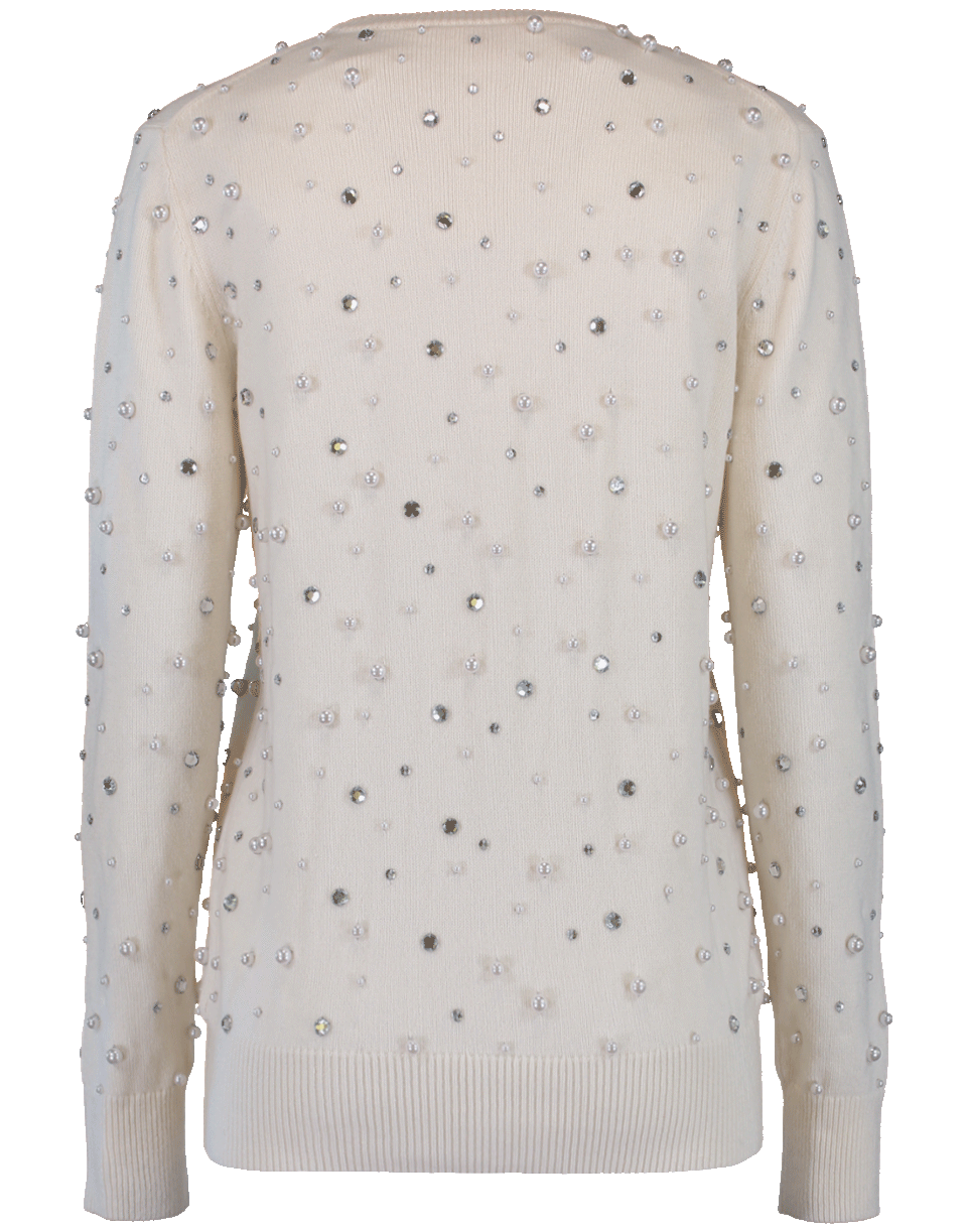 MICHAEL KORS-Pearl Embroidered Sweater-