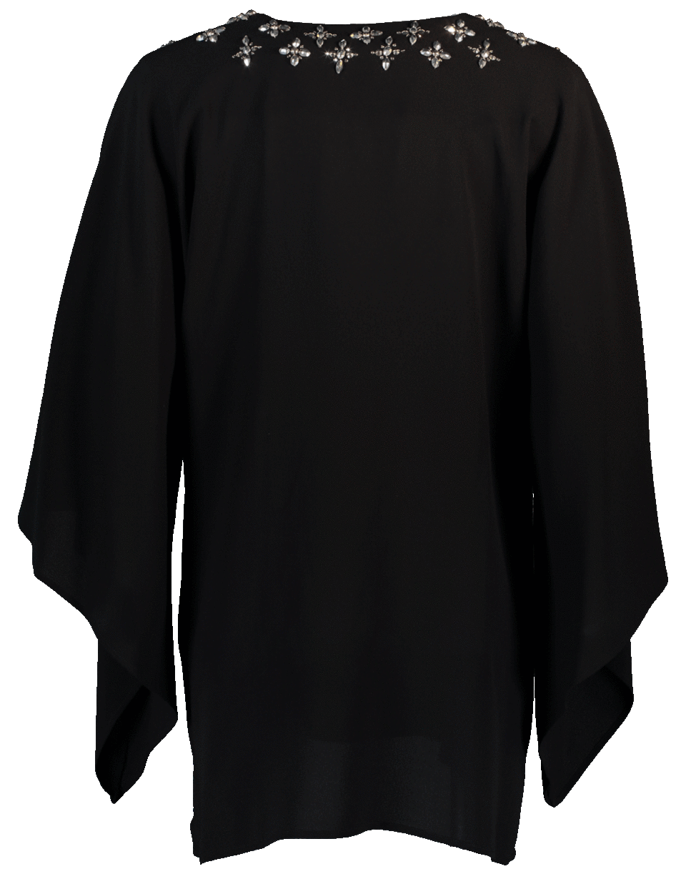 MICHAEL KORS-Jeweled Tunic-BLACK