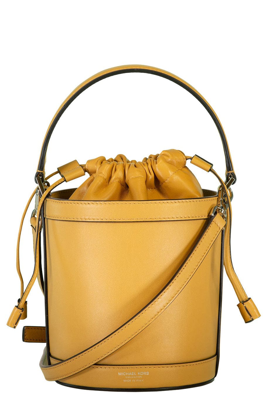 Michael kors store yellow bucket bag