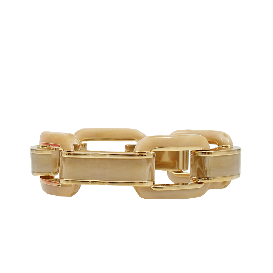 MICHAEL KORS JEWELRY-Goldtone And Horn Status Link Bracelet-GOLD