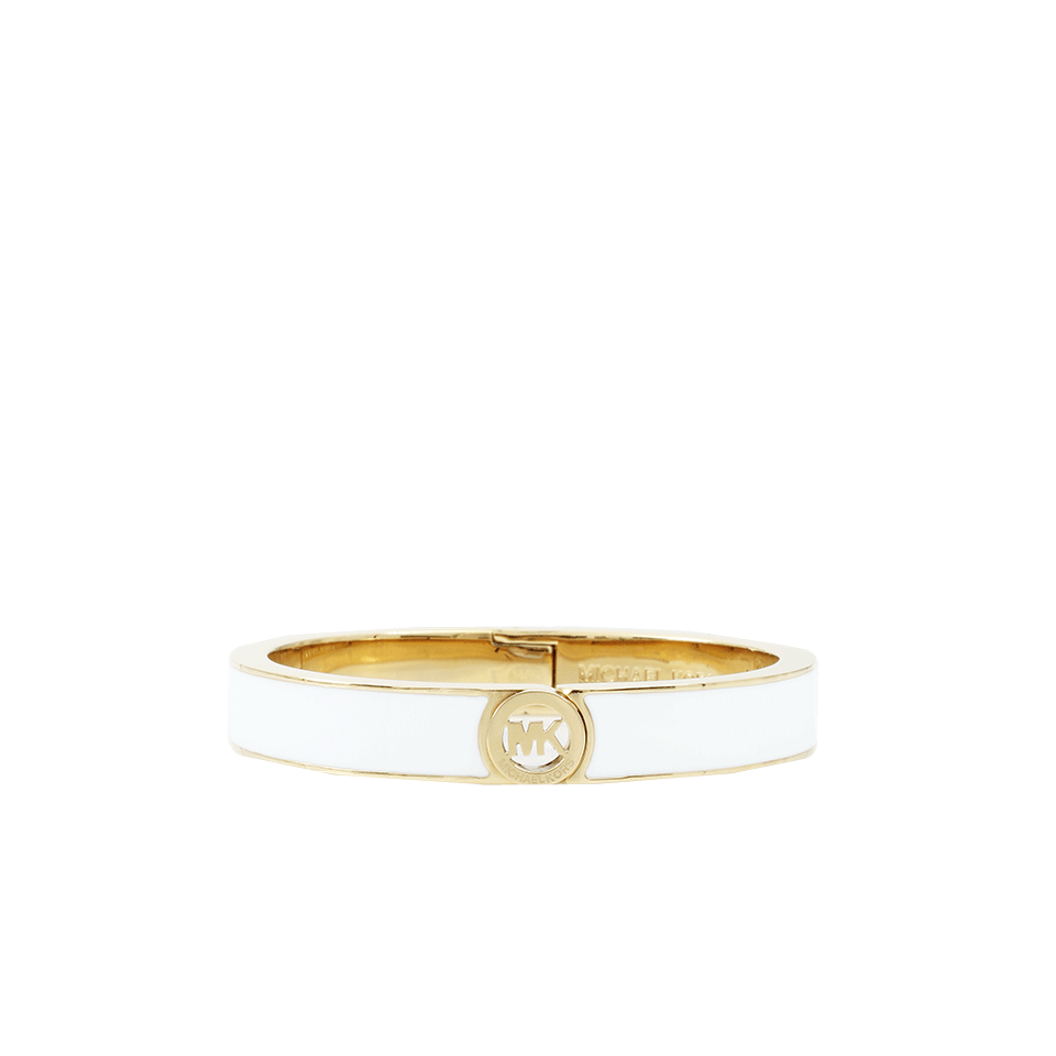 MICHAEL KORS JEWELRY-White Hinge Bracelet-GOLD