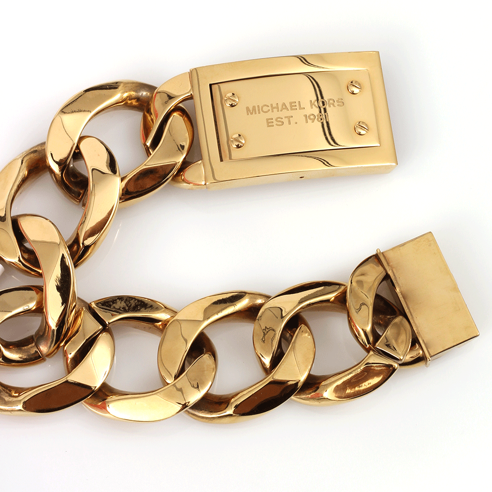 MICHAEL KORS JEWELRY-Large Curb Chain Bracelet-GOLD