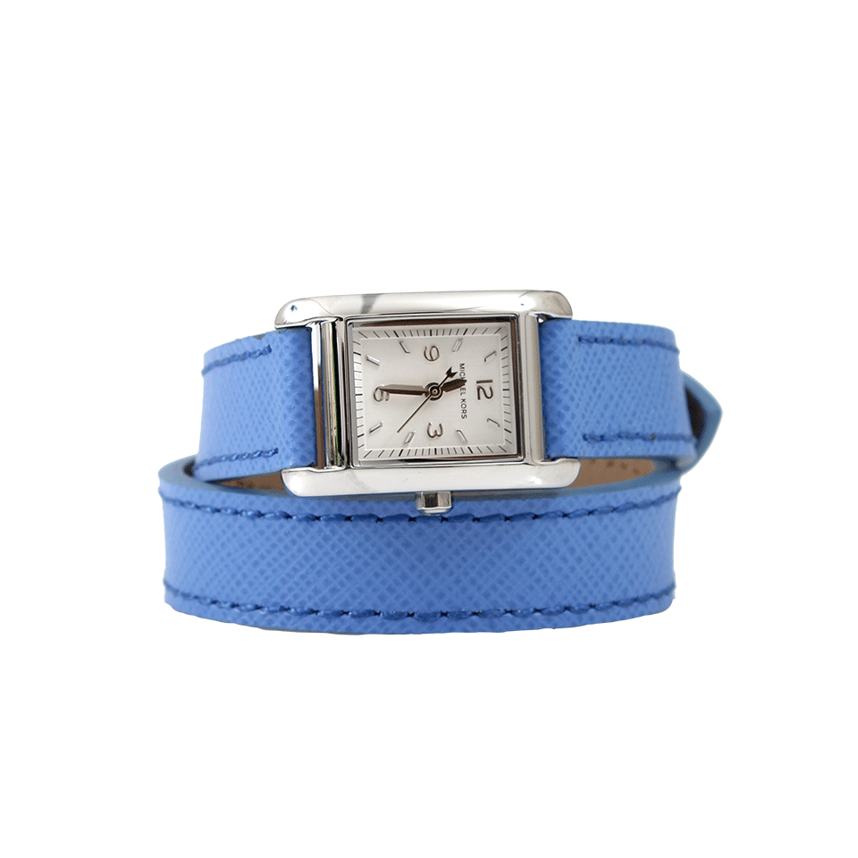 MICHAEL KORS WATCH-Mini Taylor Double Wrap Watch-BLUE