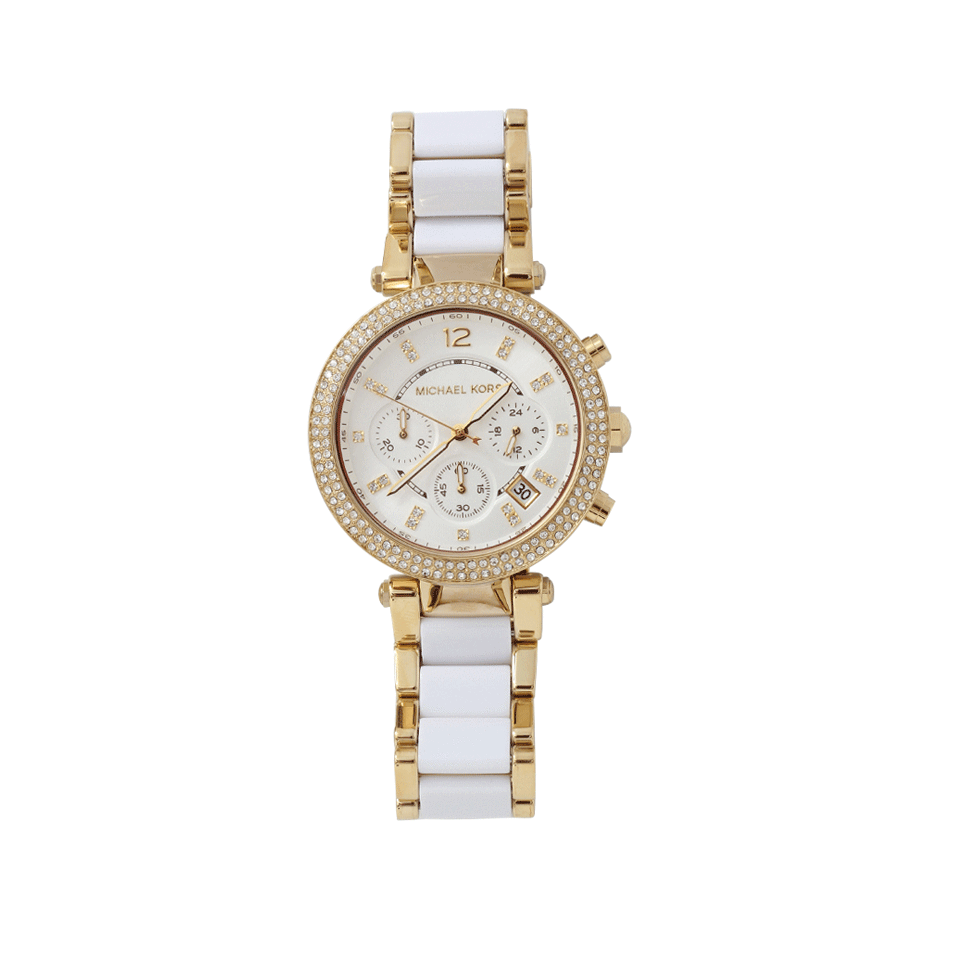 Parker Pave Gold-Tone Acetate Watch ACCESSORIEWATCHES MICHAEL KORS WATCH   