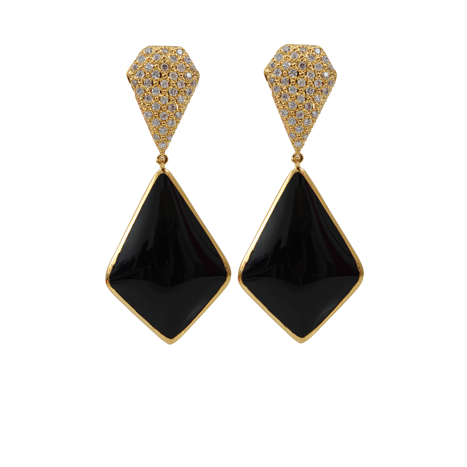 MIRIAM SALAT-Imperial Resin Earring-BLACK