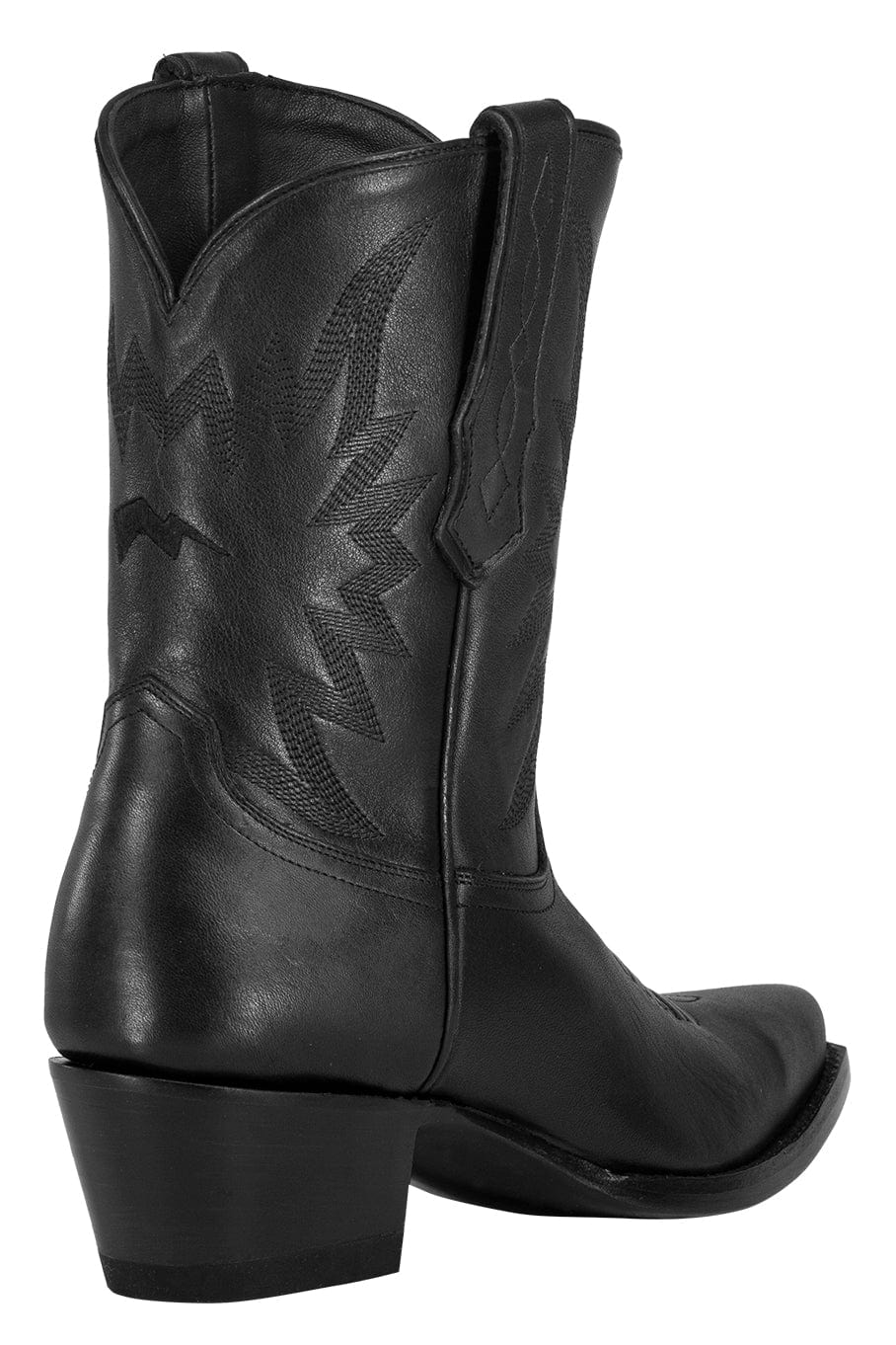MIRONOVA-Cow Hide Leather Boot - Black-