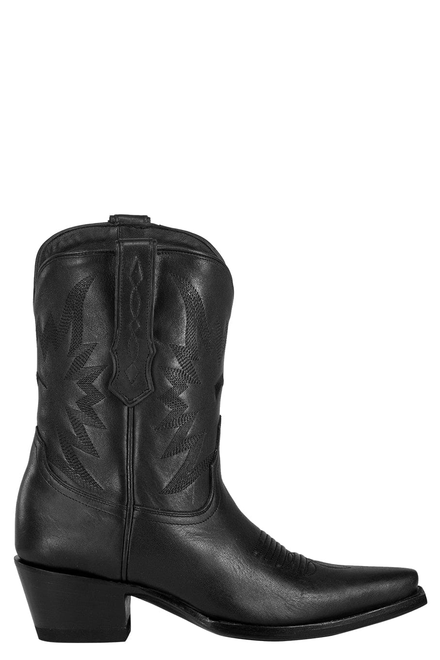 MIRONOVA-Cow Hide Leather Boot - Black-