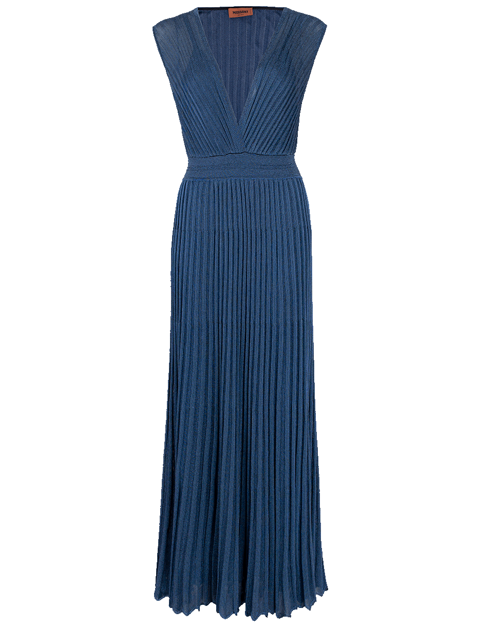 MISSONI-Fitted Lurex Dress-MIDNIGHT
