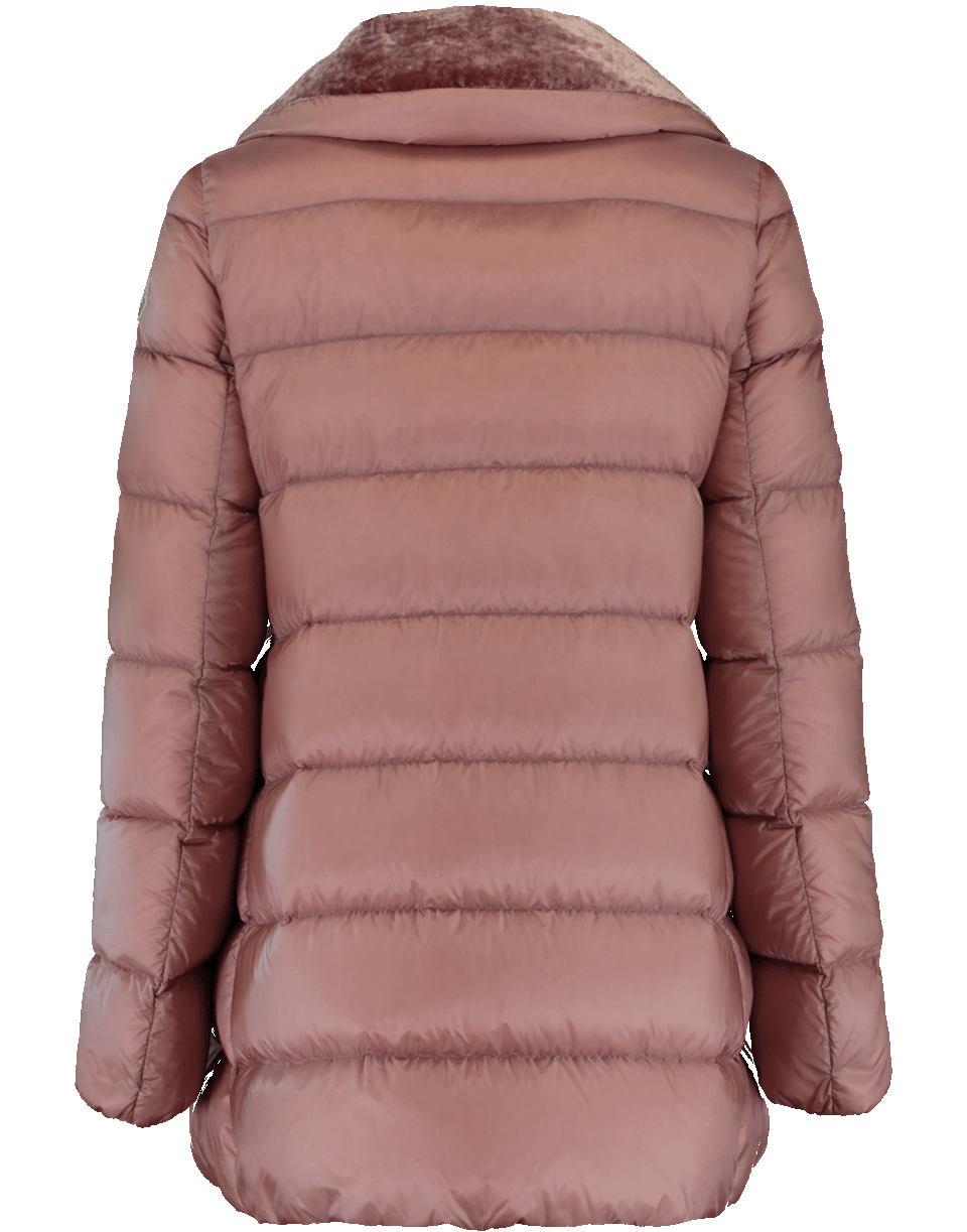 MONCLER-Velvet Collar Puffer Jacket-