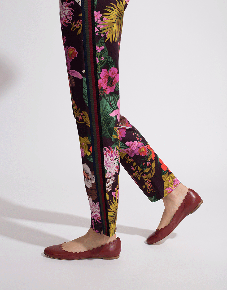 MONCLER-Pull On Floral Print Pant-