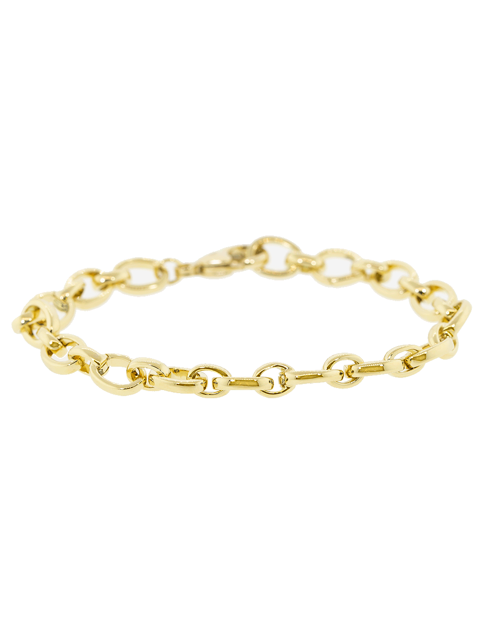 MONICA RICH KOSANN-Hinged Link Charm Bracelet-YELLOW GOLD