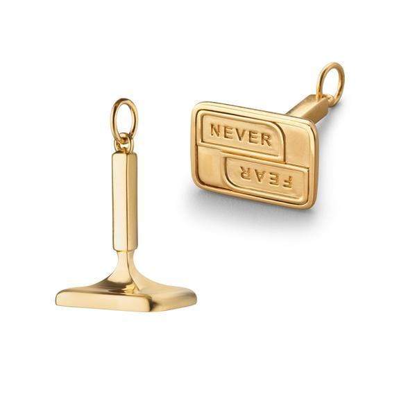 MONICA RICH KOSANN-Never Fear Fob Pendant-YELLOW GOLD