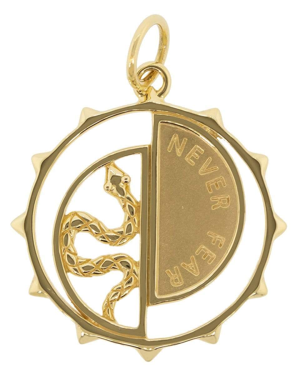 MONICA RICH KOSANN-Never Fear Snake Medallion-YELLOW GOLD