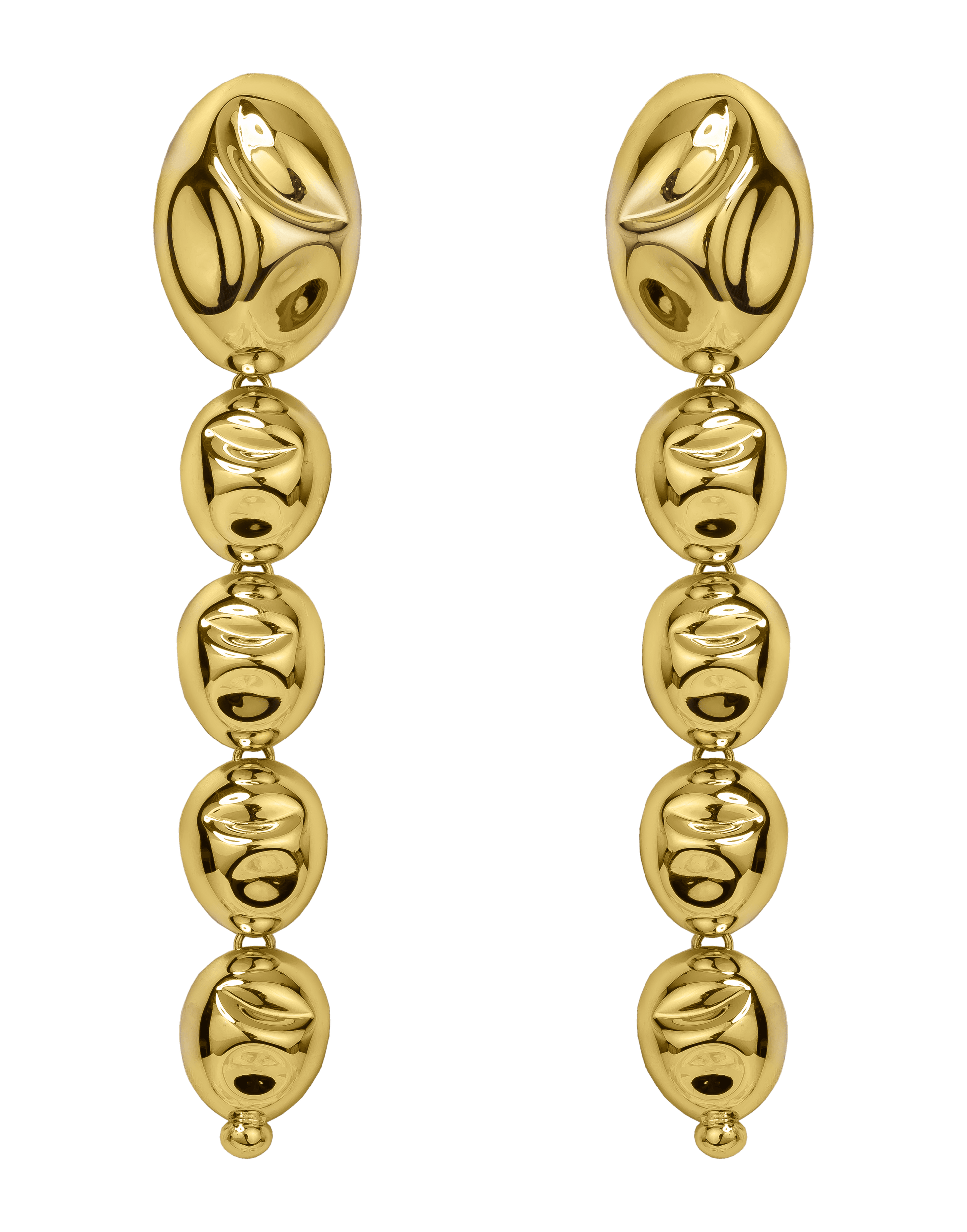 MONICA SORDO-Gold Puerto Earrings-YELLOW GOLD