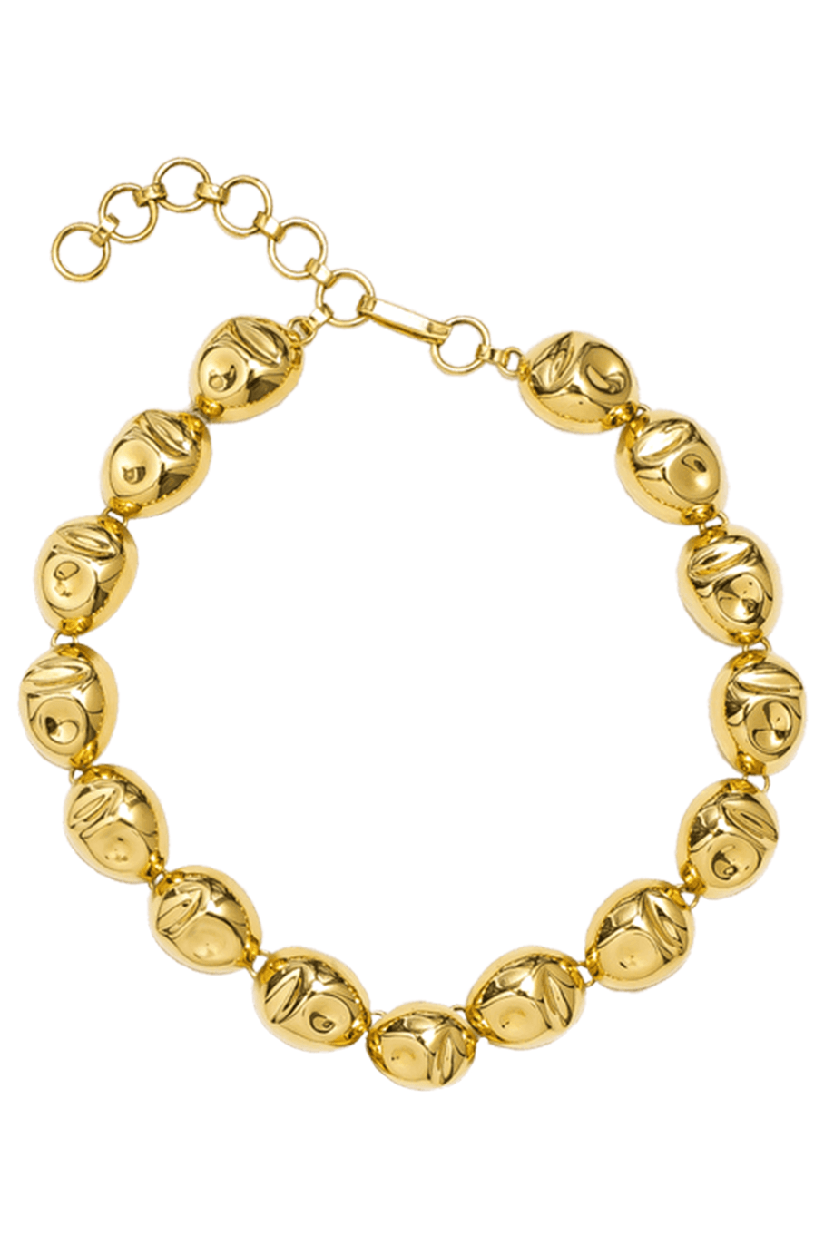 MONICA SORDO-Gold Puerto Single Necklace-YELLOW GOLD