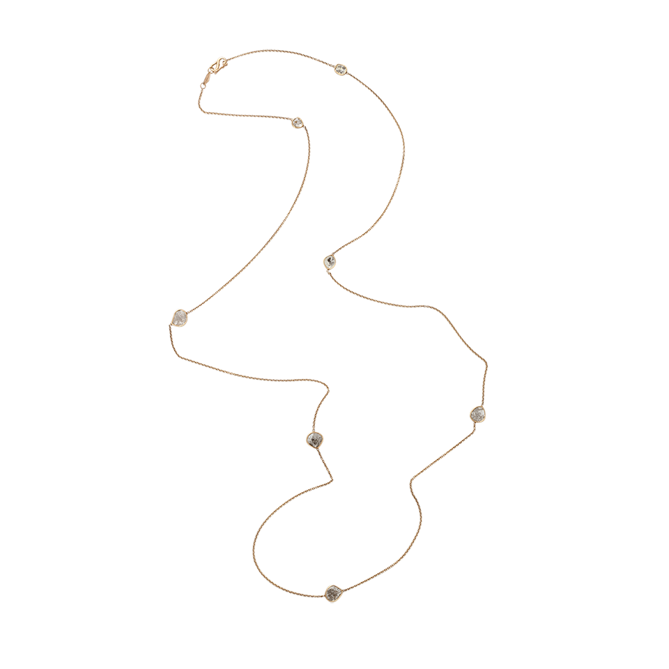 MONIQUE PEAN-Diamond Slice Wrap Necklace-ROSE GOLD