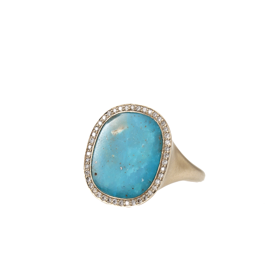 MONIQUE PEAN-Opalina And Pave White Diamond Ring-WHITE GOLD