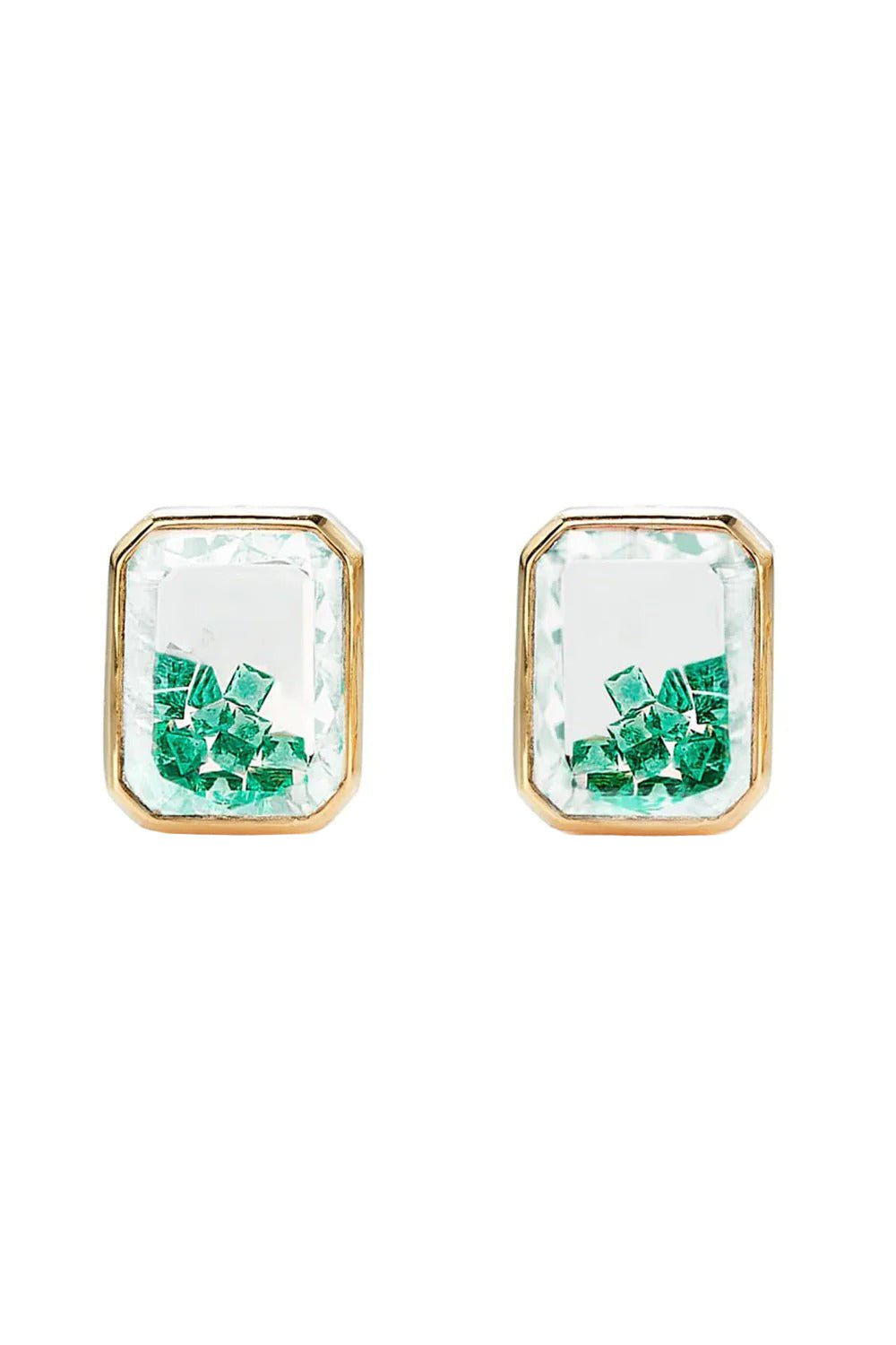 Emerald Shaker Stud Earrings JEWELRYFINE JEWELEARRING MORITZ GLIK   