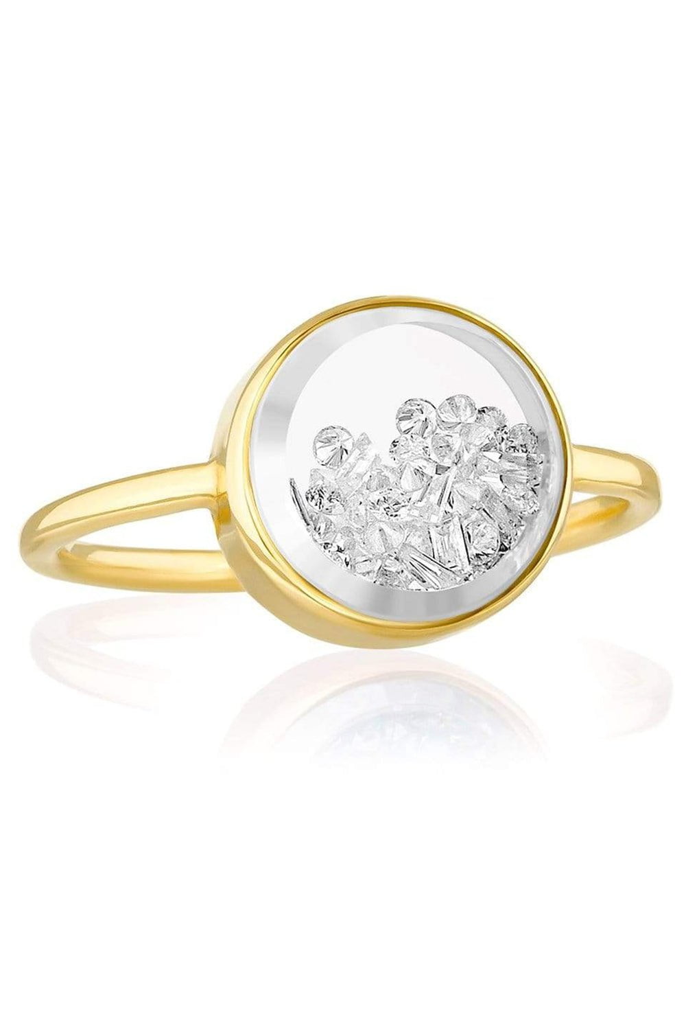MORITZ GLIK-Round Core Baby Diamond Shaker Ring-