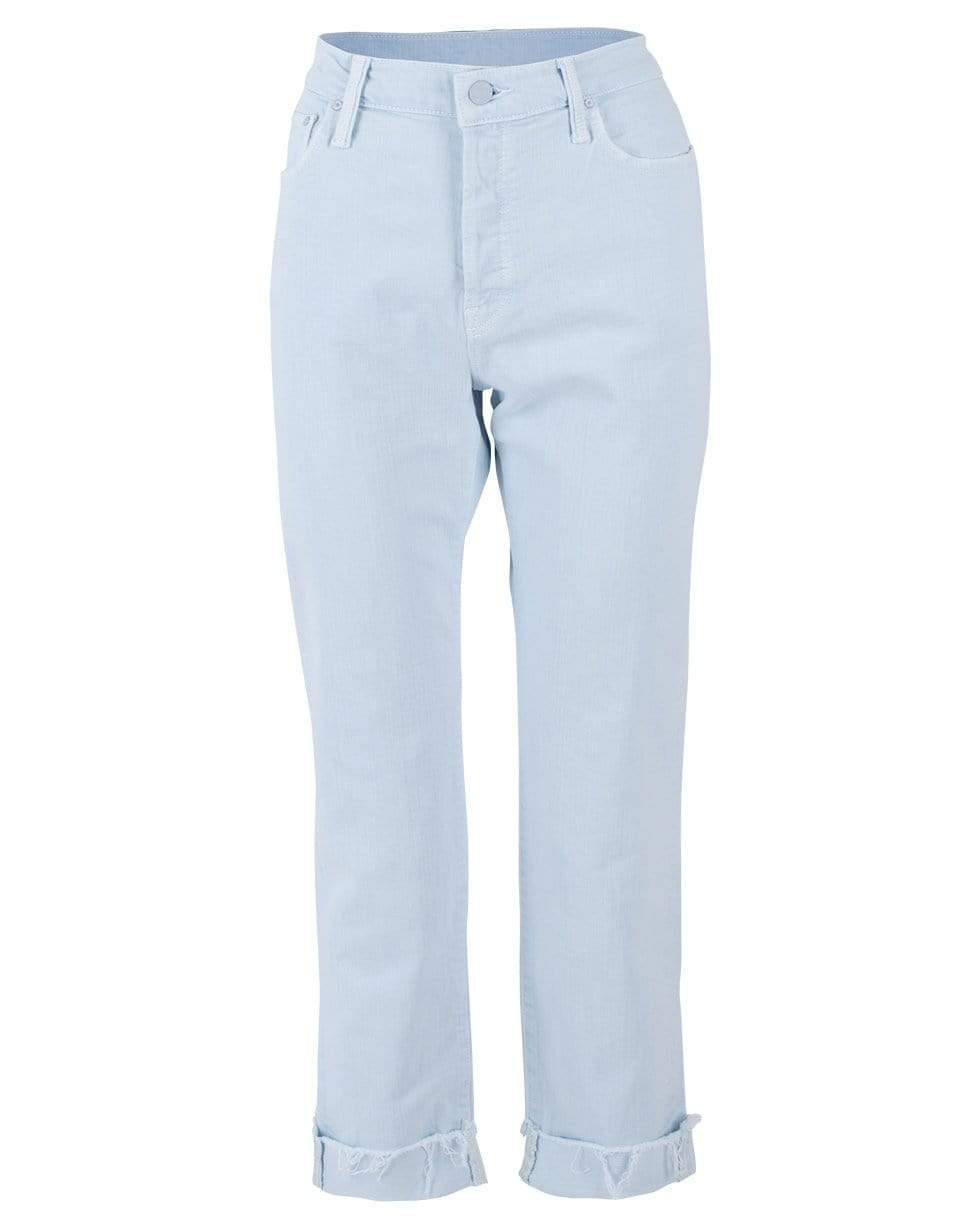 Baby Blue The Scrapper Ankle Fray Jean CLOTHINGPANTDENIM MOTHER   