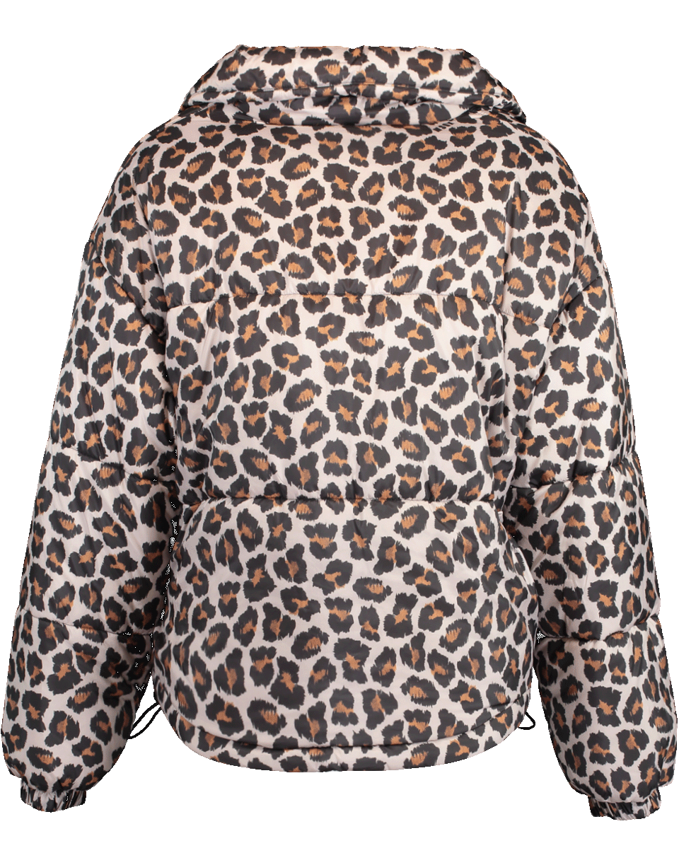 MSGM-Giubbino Leopard Puffer Jacket-