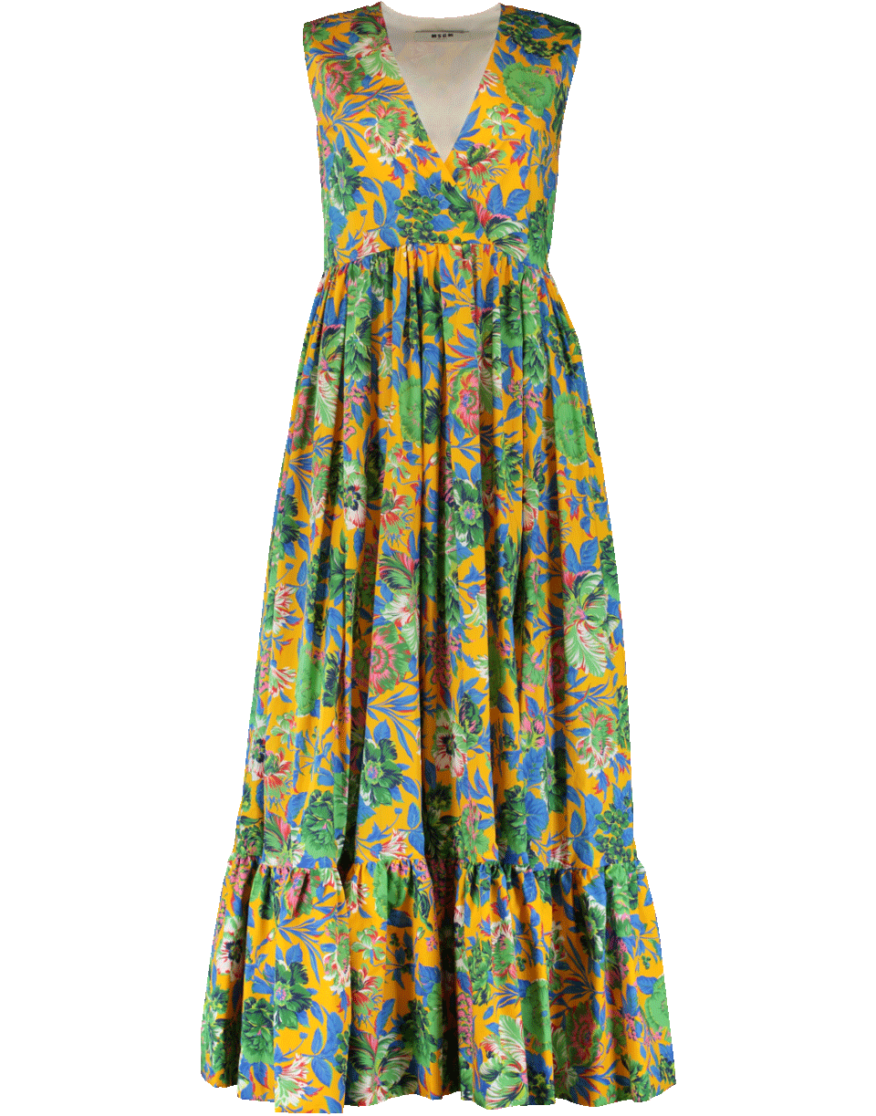 MSGM-Floral Maxi Dress-