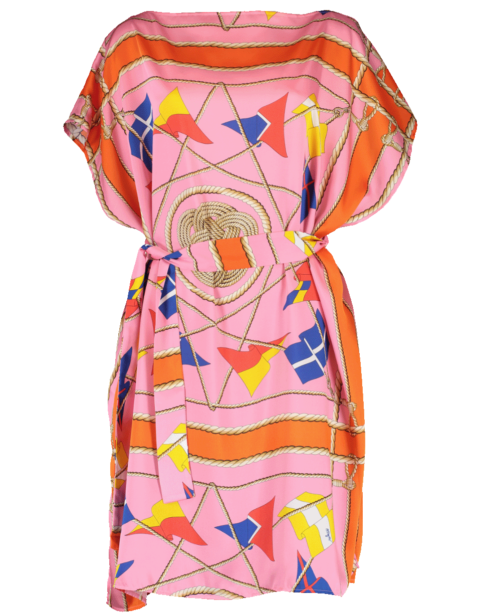 Nautical Print Caftan Dress CLOTHINGDRESSCASUAL MSGM   
