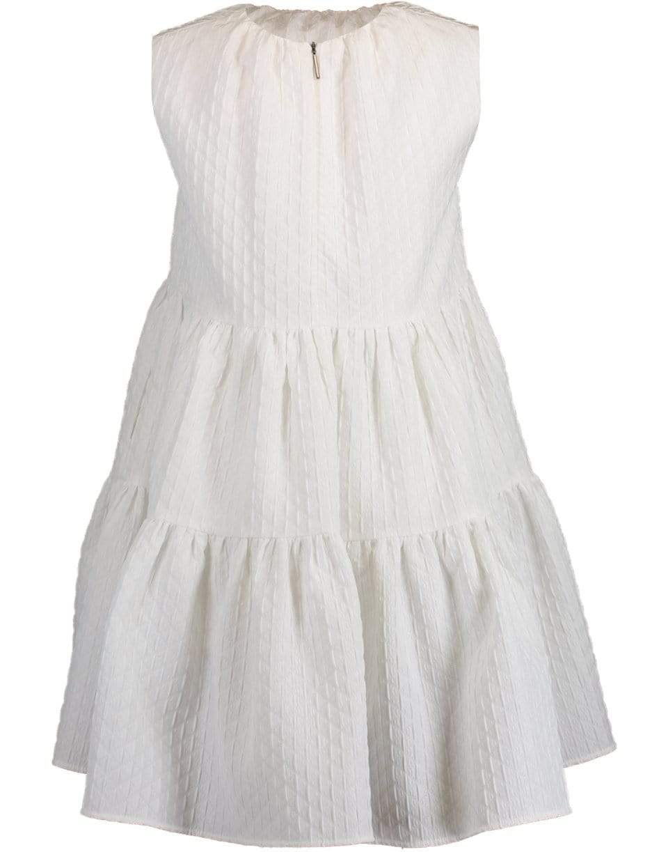 White Sleeveless Trapeze Dress CLOTHINGDRESSCASUAL MSGM   