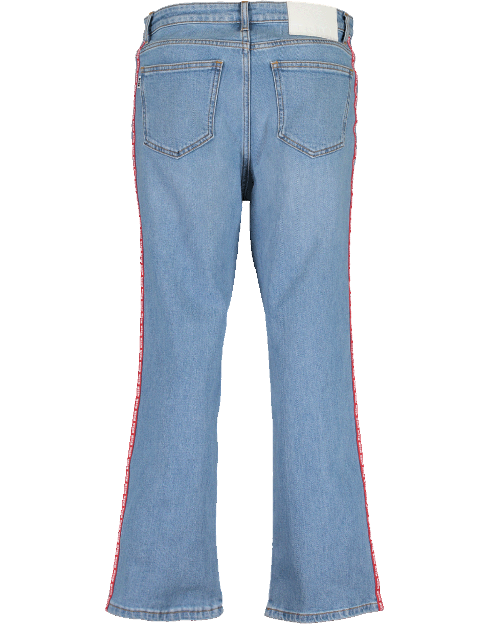 High Waisted Cropped Jean CLOTHINGPANTDENIM MSGM   