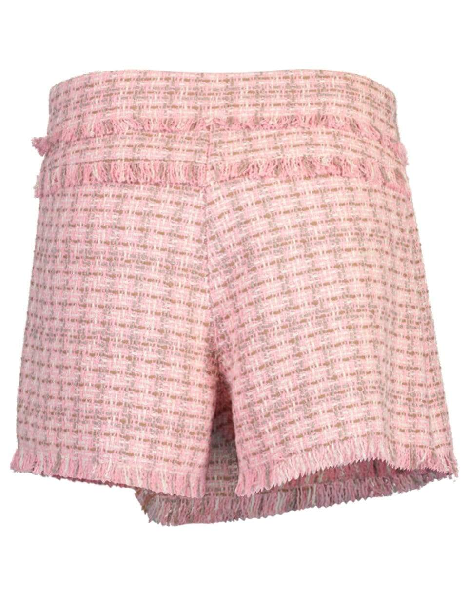 MSGM-Pink Tweed Shorts-