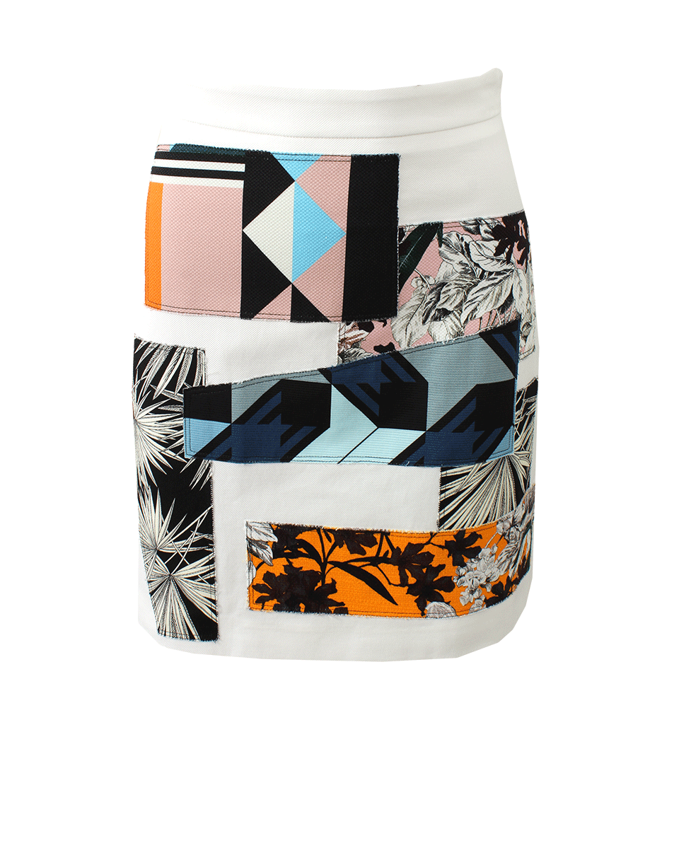 MSGM-Patchwork Front A-Line Skirt-