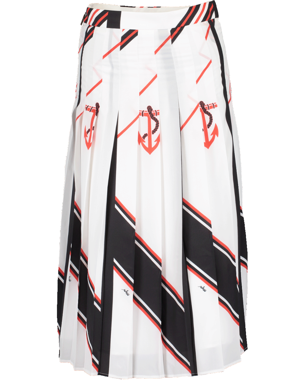 MSGM-Pleated Nautical Skirt-