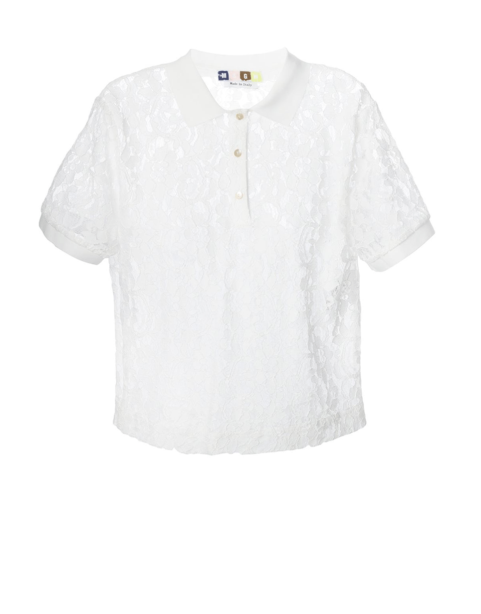 MSGM-Lace Top-