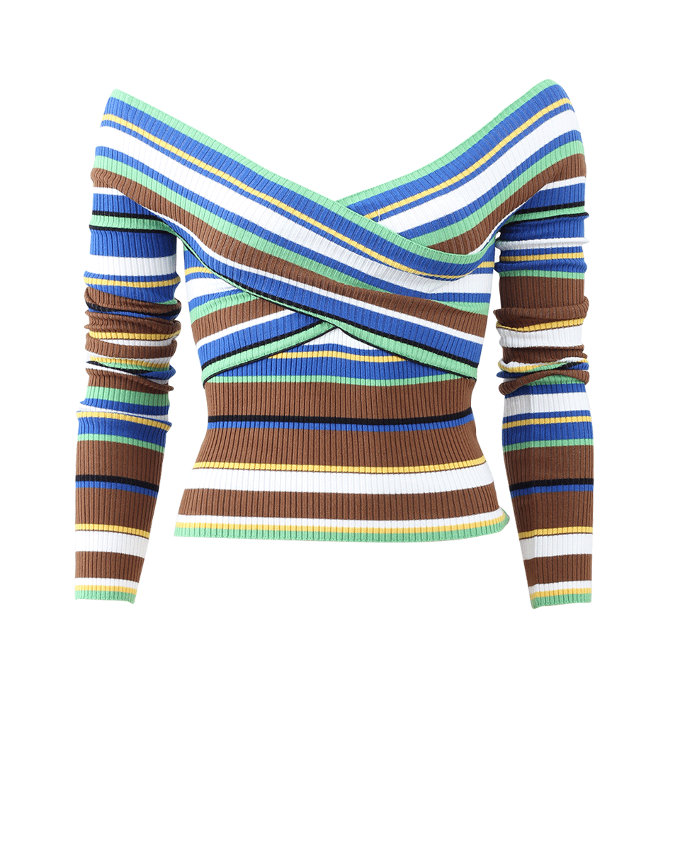Stripe Knit Top CLOTHINGTOPKNITS MSGM   