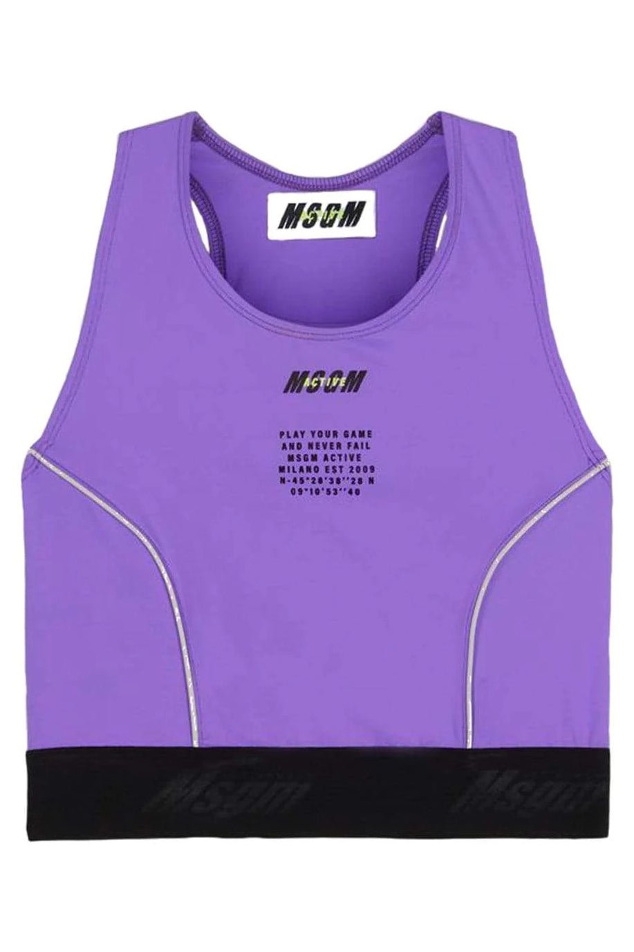 MSGM-Purple Sports Bra-