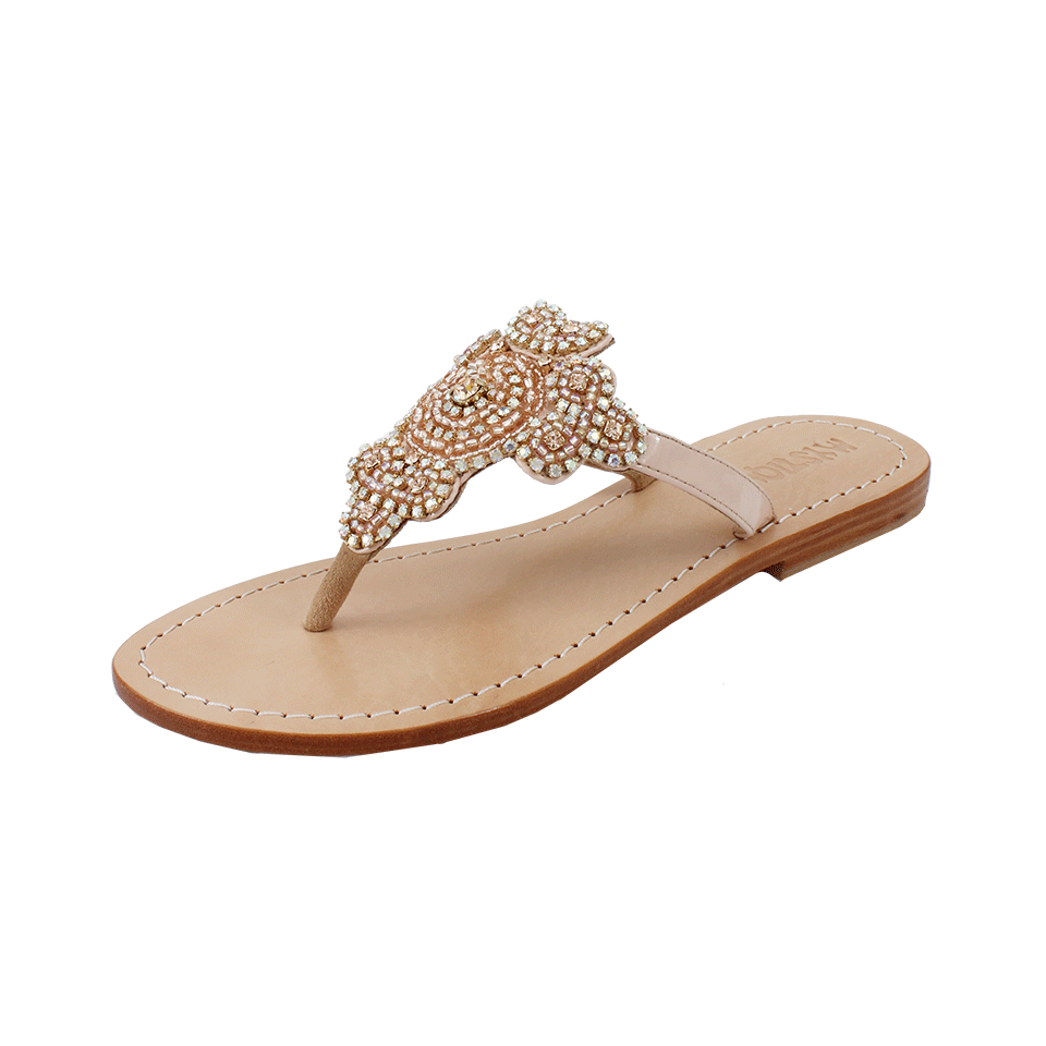 MYSTIQUE-Crystal Embellished Thong Sandal-